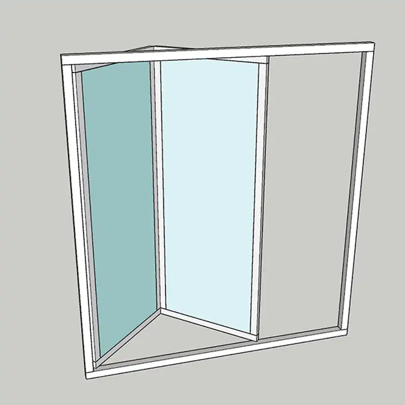 Vikparti Allvy Sunroom s75 3-Glas 2-Delad