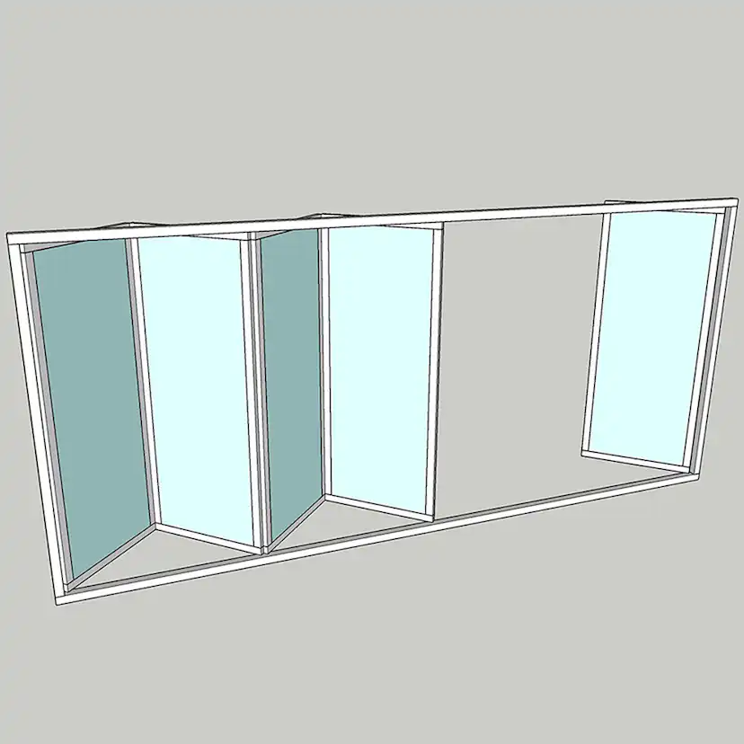 Vikparti Allvy Sunroom s75 3-Glas 5-Delad