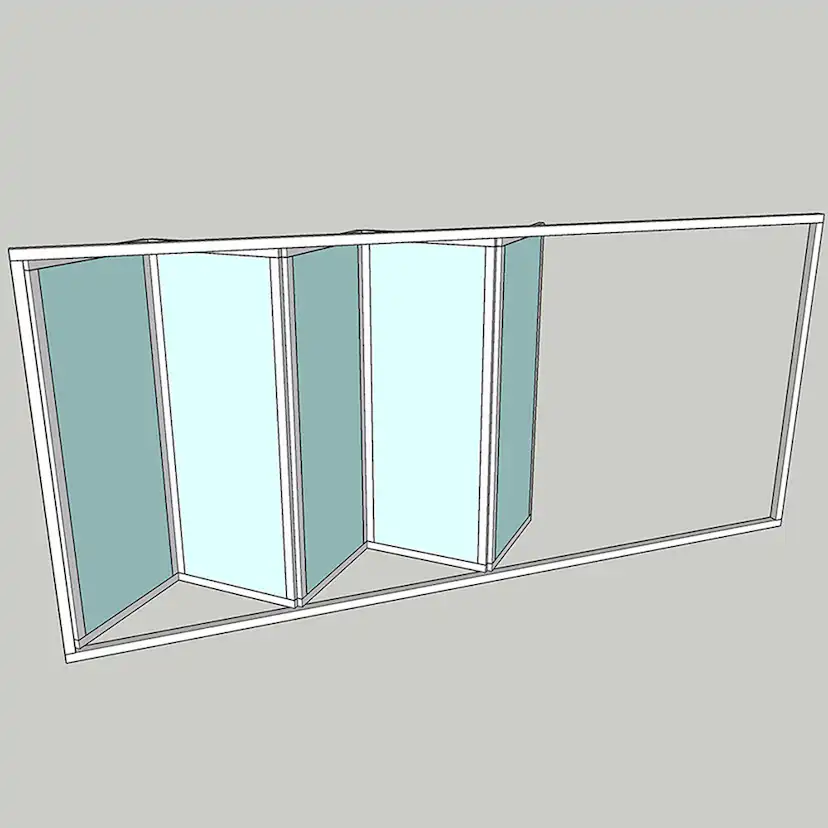 Vikparti Allvy Sunroom s75 3-Glas 5-Delad