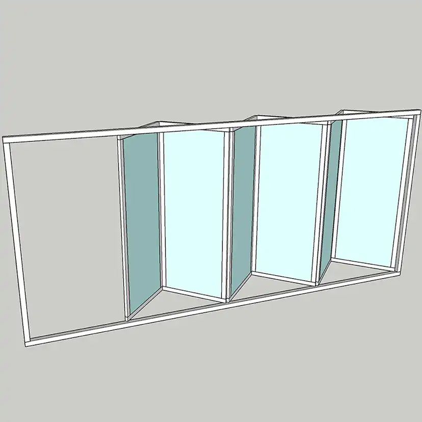 Vikparti Allvy Sunroom s75 3-Glas 6-Delad