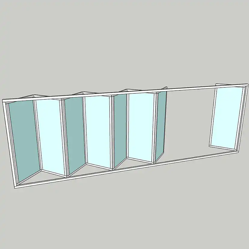 Vikparti Allvy Sunroom s75 3-Glas 8-Delad