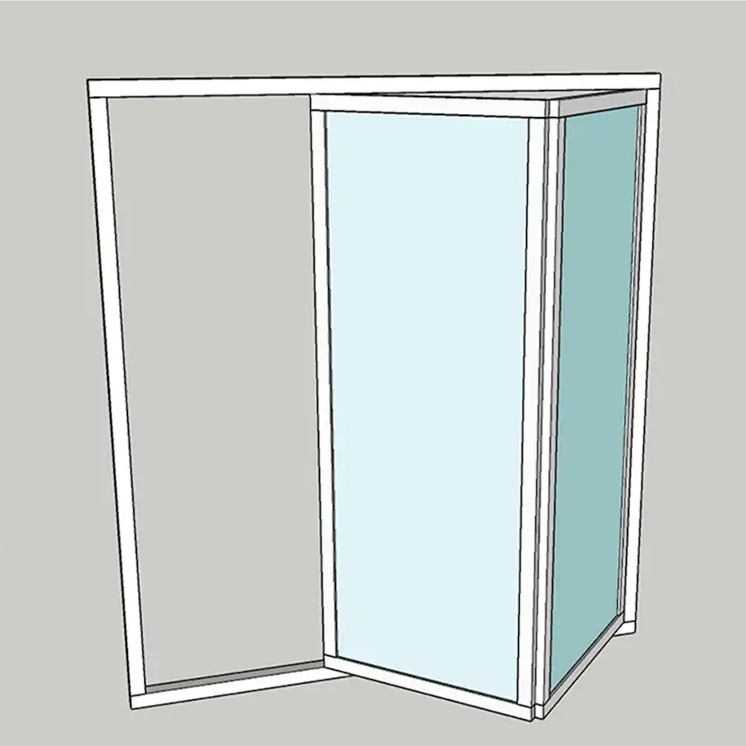 Vikparti Allvy Sunroom s75 3-Glas 2-Delad