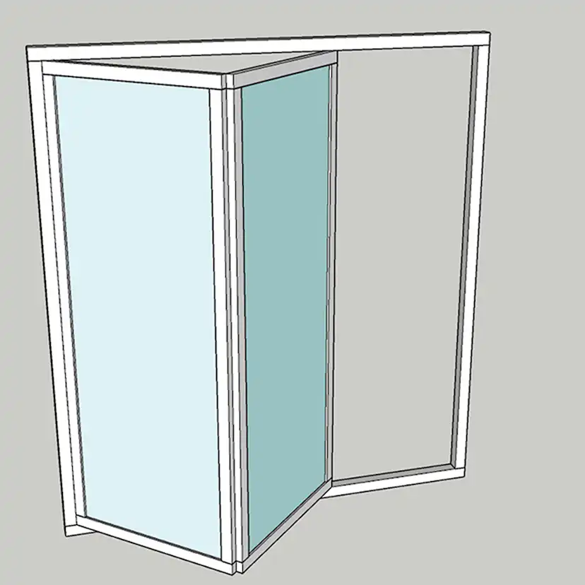 Vikparti Allvy Sunroom s75 3-Glas 2-Delad