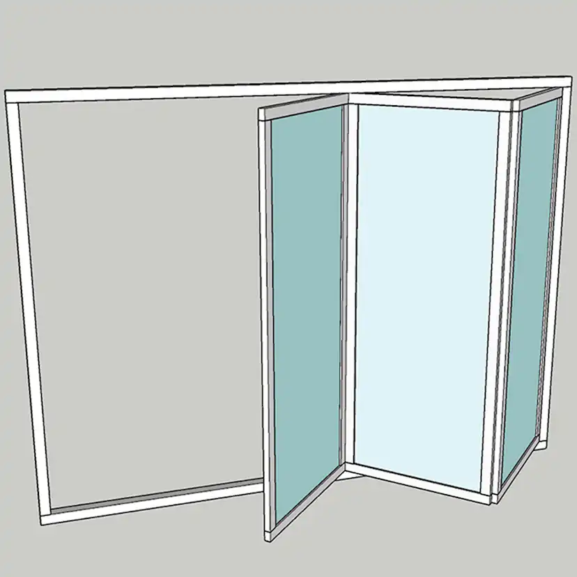 Vikparti Allvy Sunroom s75 3-Glas 3-Delad