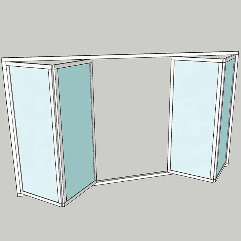 Vikparti Allvy Sunroom s75 3-Glas 4-Delad