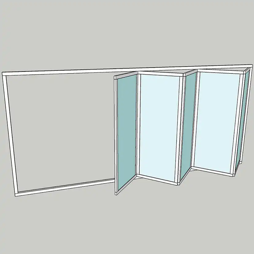 Vikparti Allvy Sunroom s75 3-Glas 5-Delad