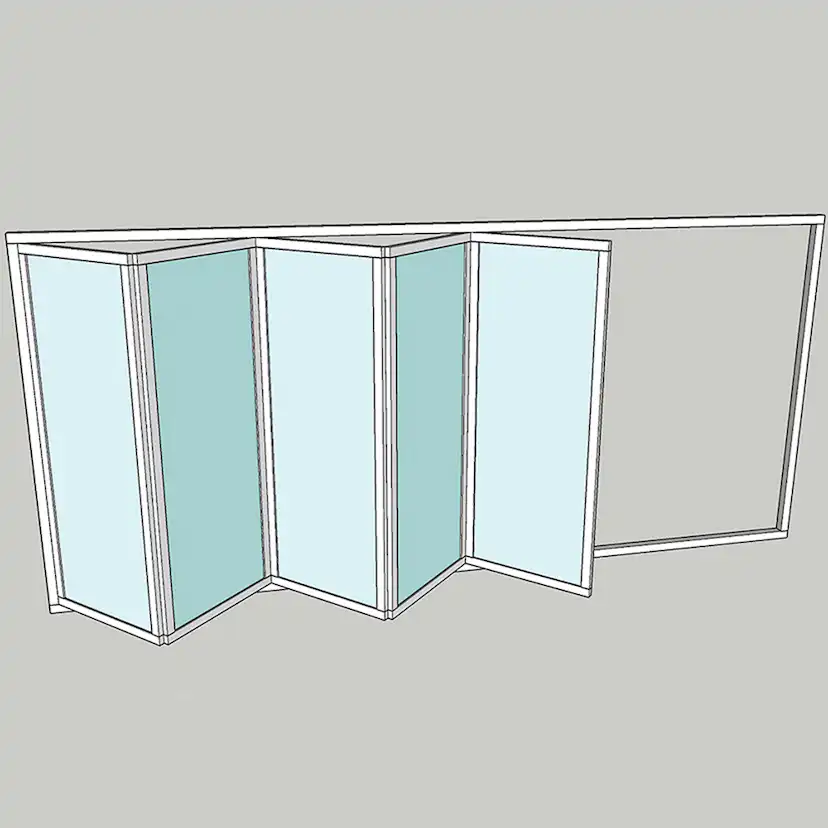 Vikparti Allvy Sunroom s75 3-Glas 5-Delad