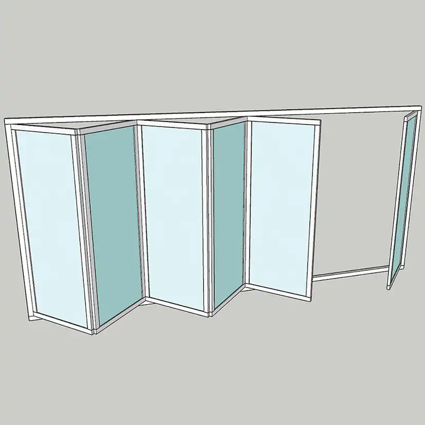 Vikparti Allvy Sunroom s75 3-Glas 6-Delad