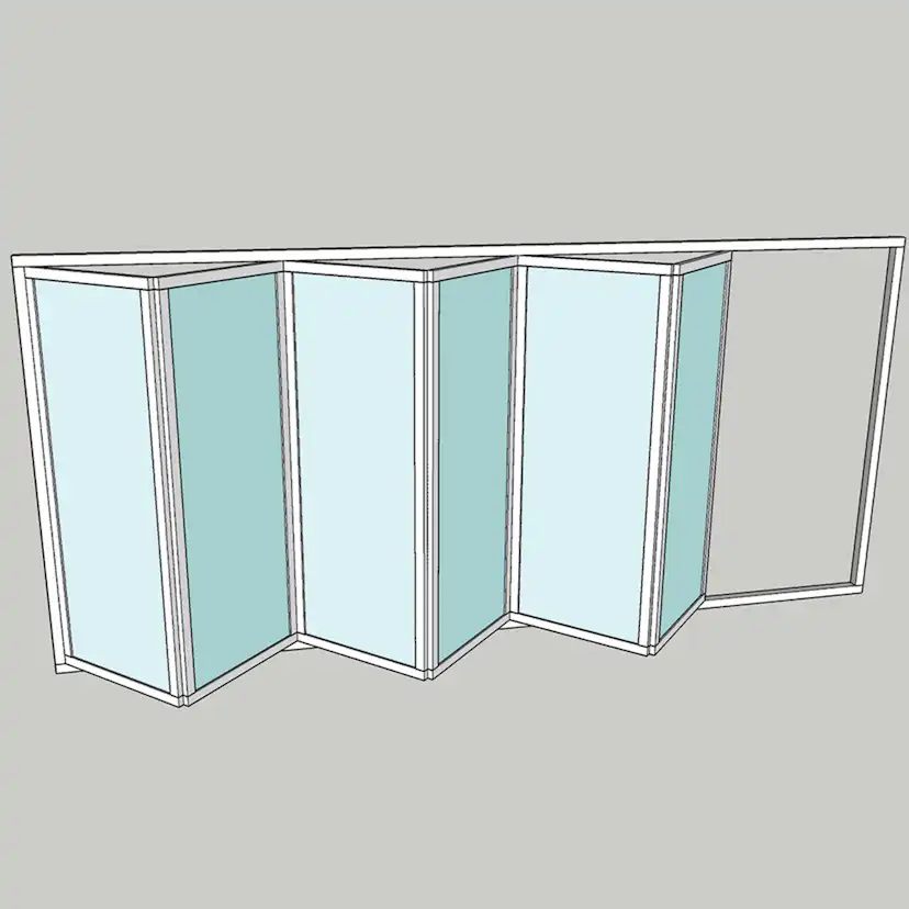 Vikparti Allvy Sunroom s30 6-Delad