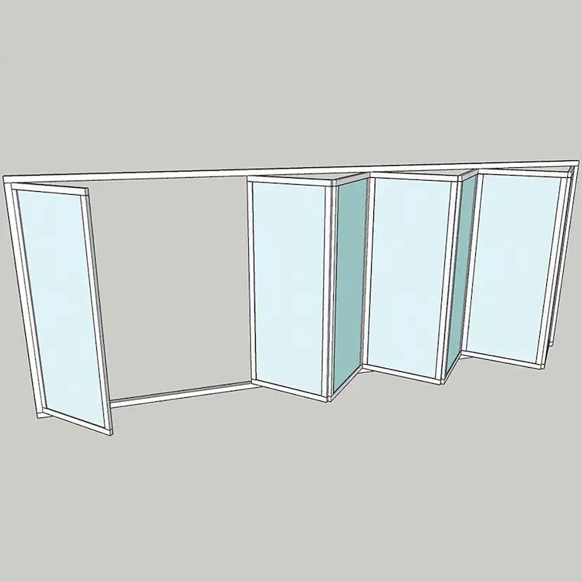 Vikparti Allvy Sunroom s75 3-Glas 7-Delad