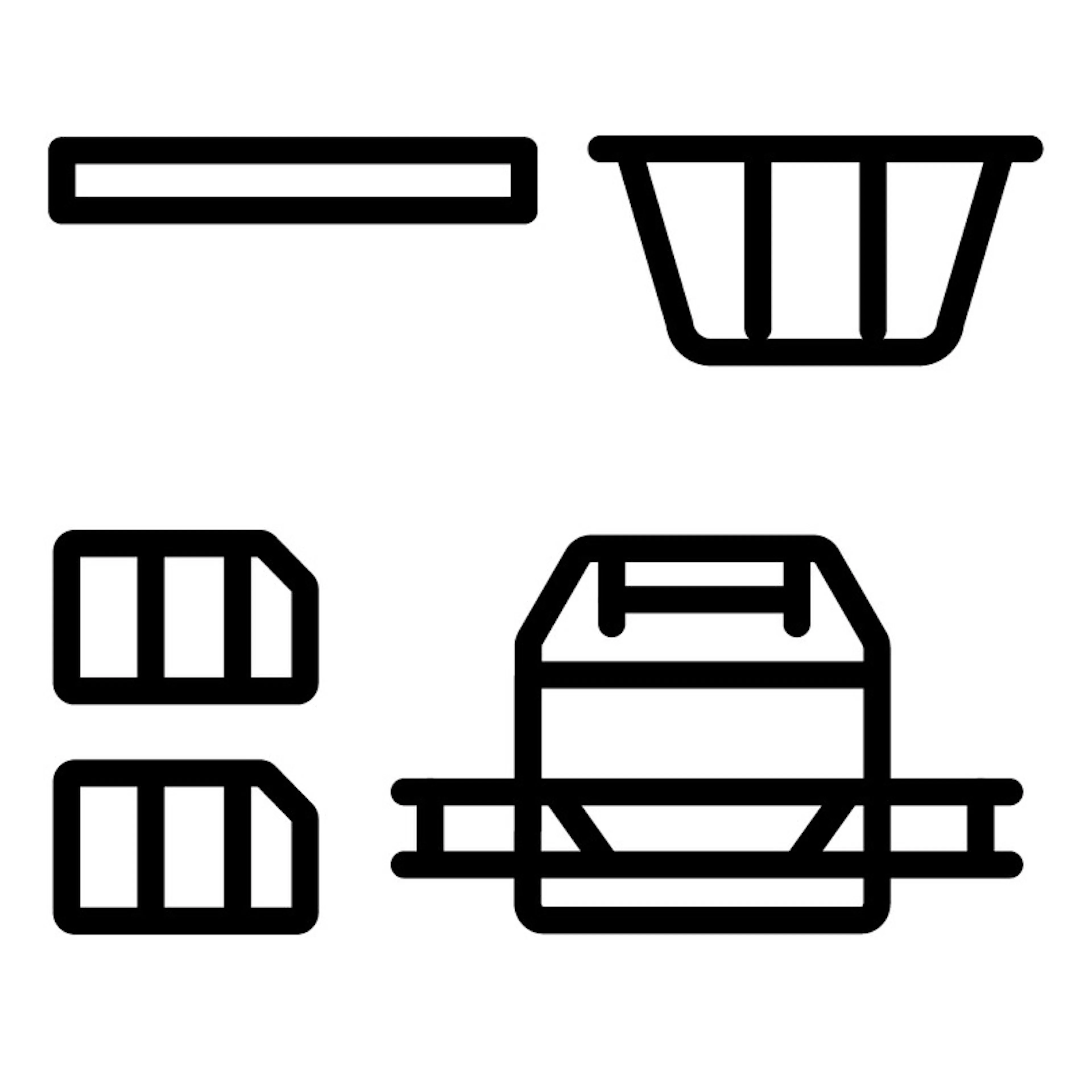 Add-On Temal, 1 x Hylla, 1 x Förvaringskorg, 2 x Städredskap korg, 1 x Slanghållare för Dammsugare