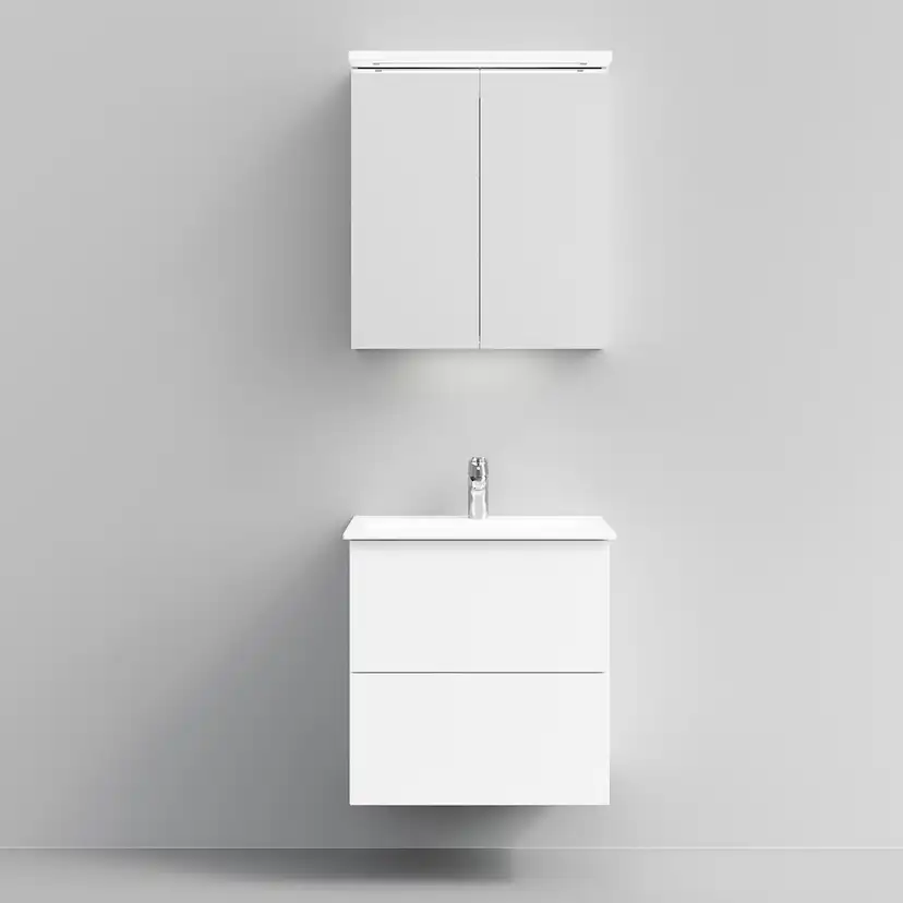 Tvättställsskåp Temal Astra med Tvättställ och Spegelskåp Highlight