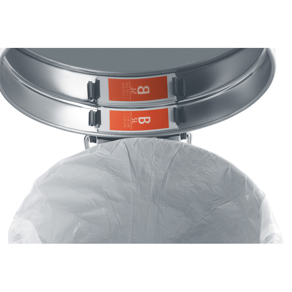 Avfallspåsar Brabantia 5L Vit Plastpåse med Knytband