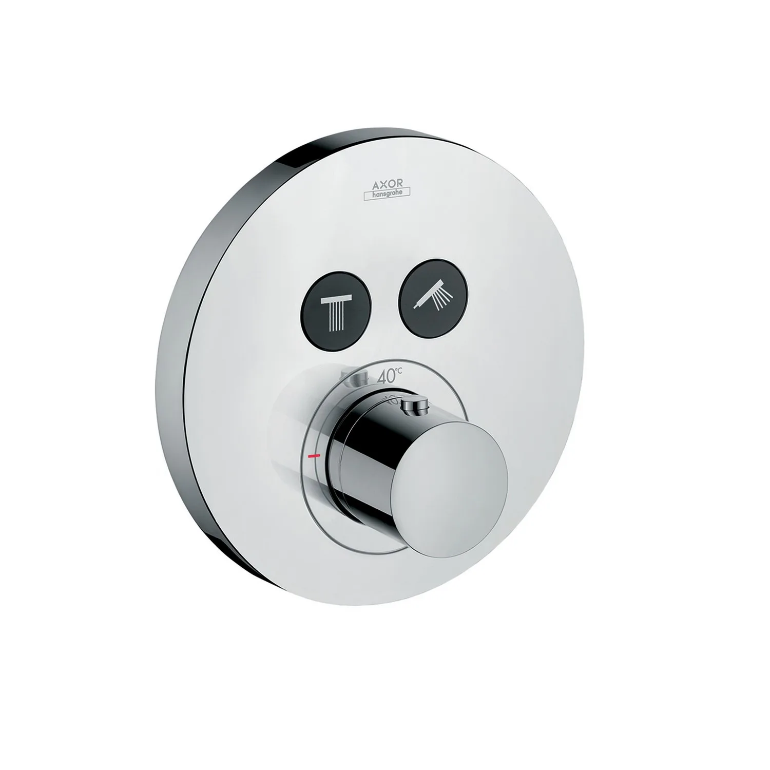 Inbyggnadsblandare Axor ShowerSelect Rund 2-utlopp