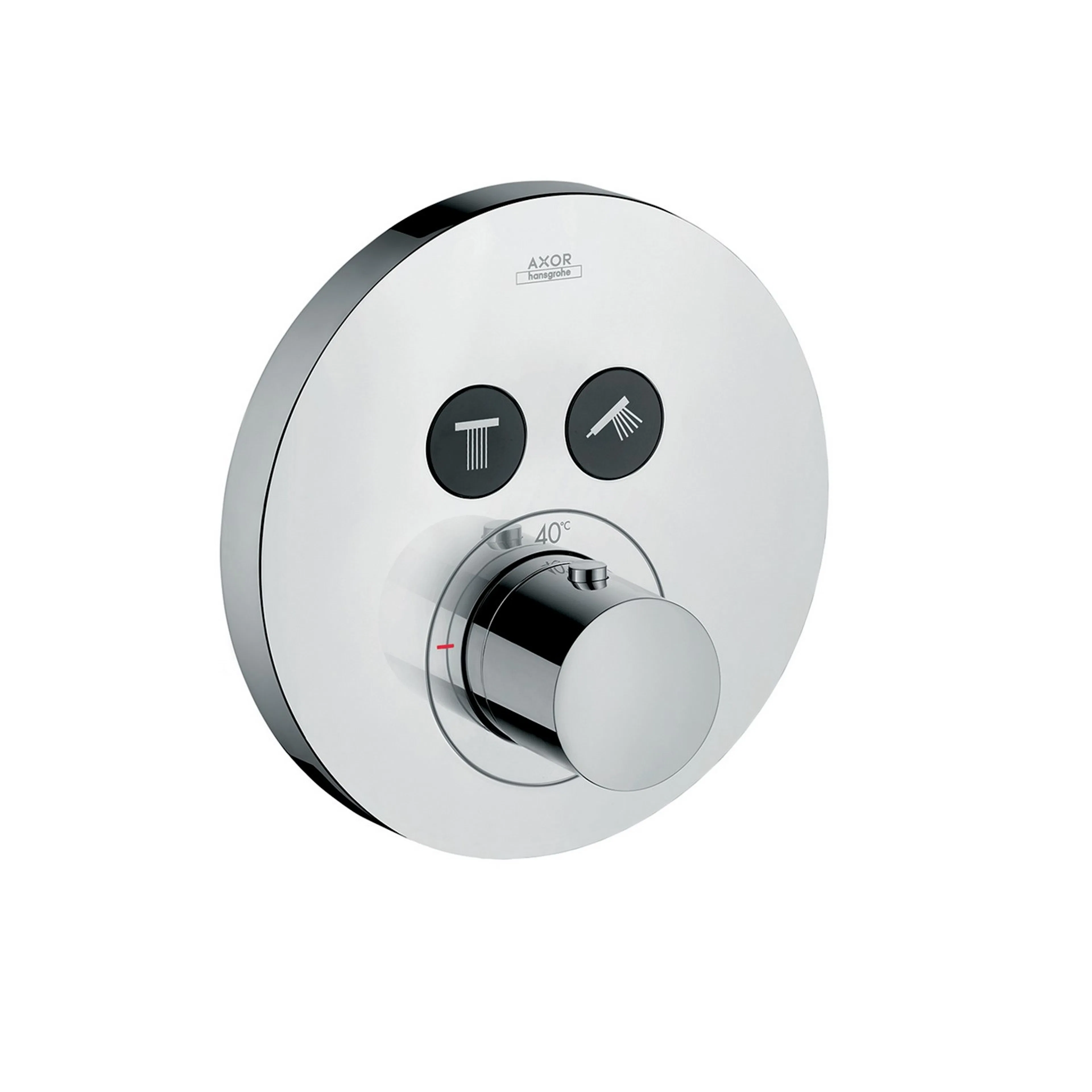 Inbyggnadsblandare Axor ShowerSelect Rund 2-utlopp