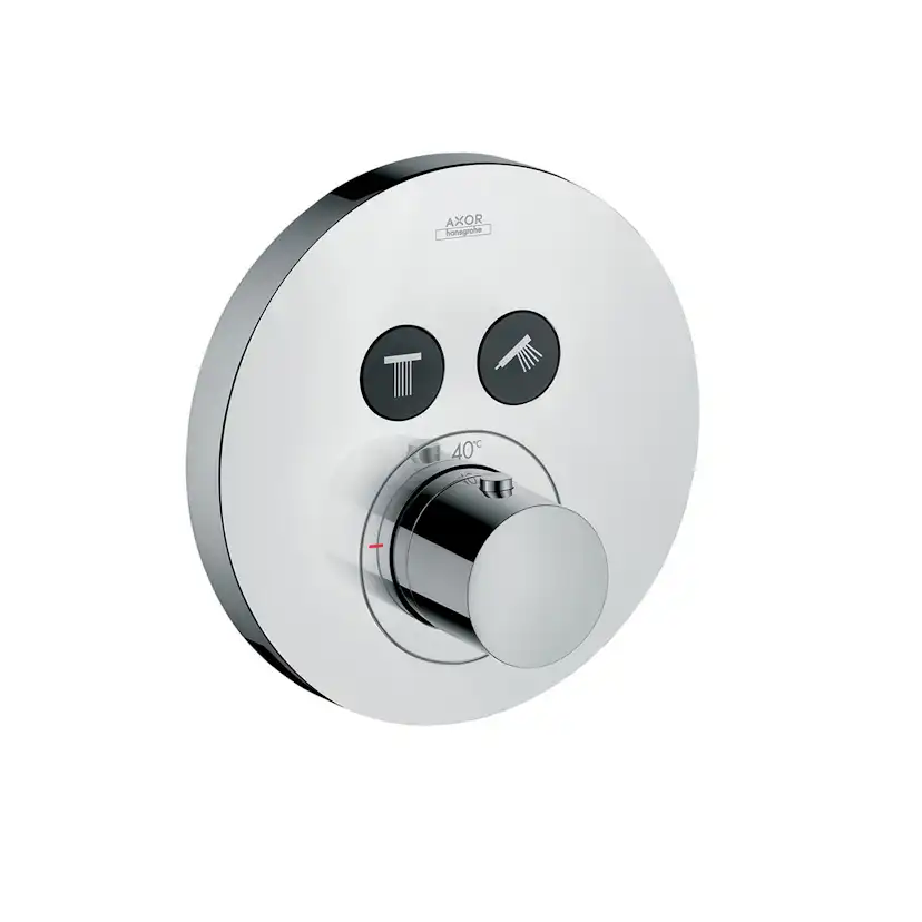 Inbyggnadsblandare Axor ShowerSelect Rund 2-utlopp