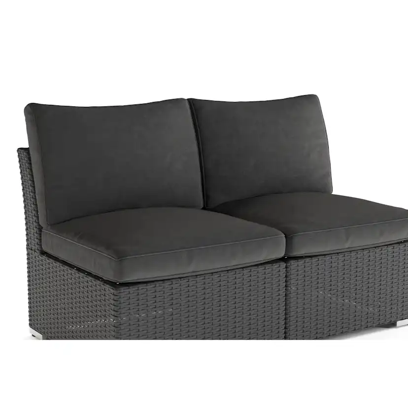 Utesoffa Comfort Garden Wisconsin Loungesoffa Utomhus utan Armstöd 2-sits Konstrotting