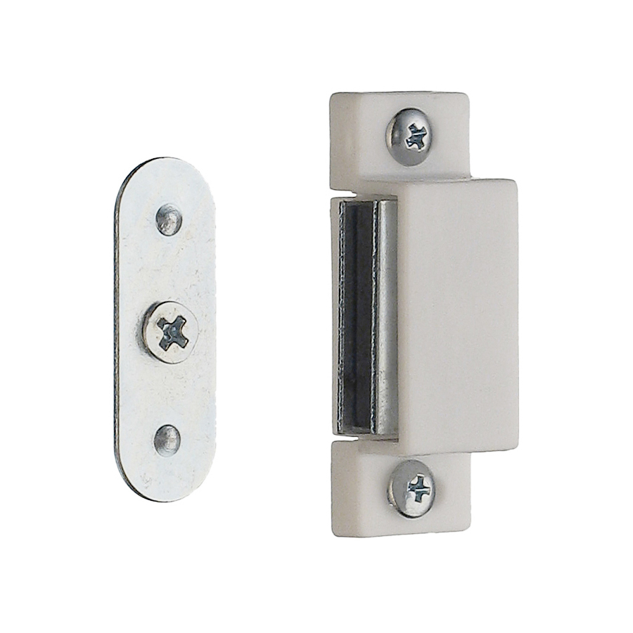 Magnetlås Beslagsboden Vit 2-pack