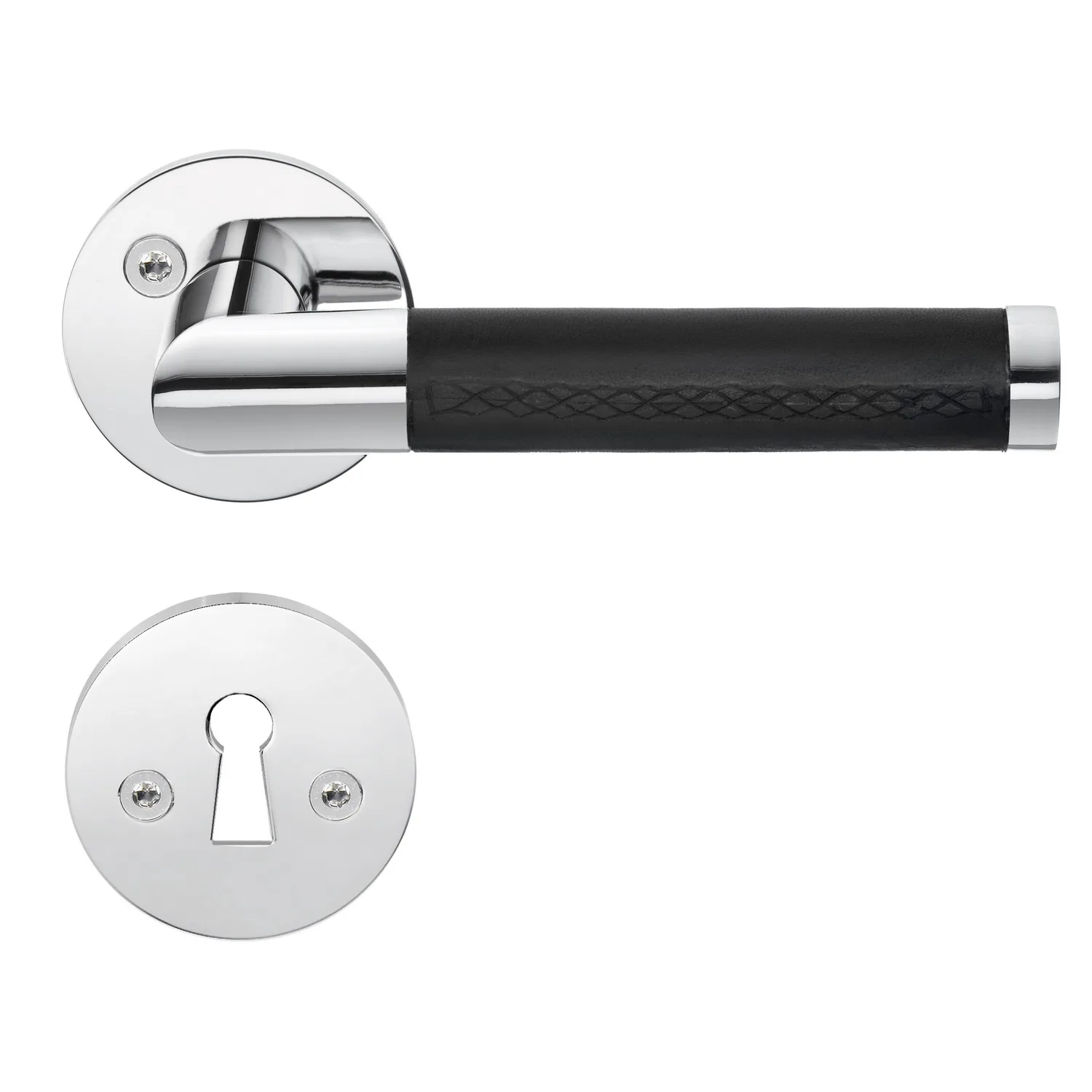 Innerdörrhandtag Beslagsboden B85 Läder