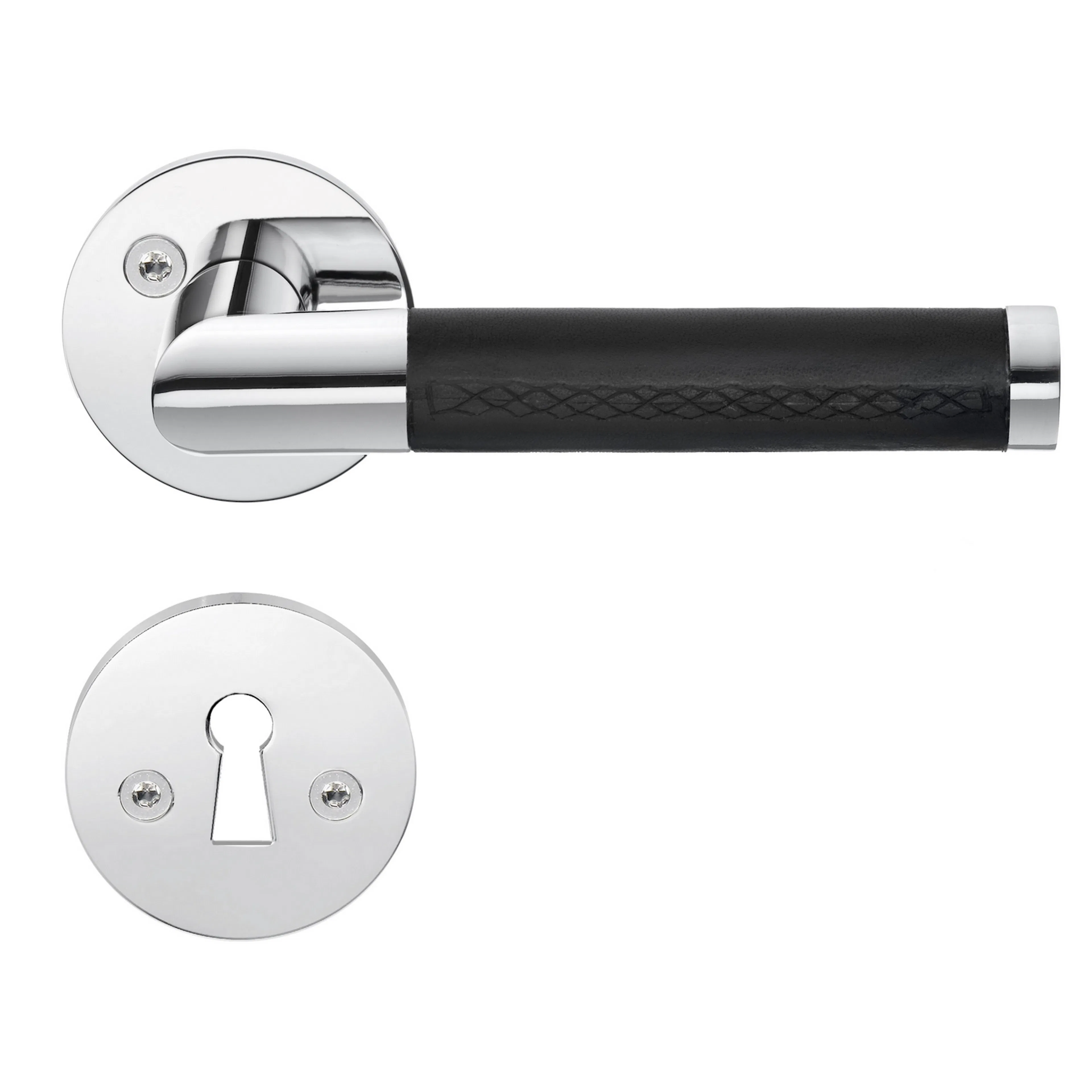 Innerdörrhandtag Beslagsboden B85 Läder