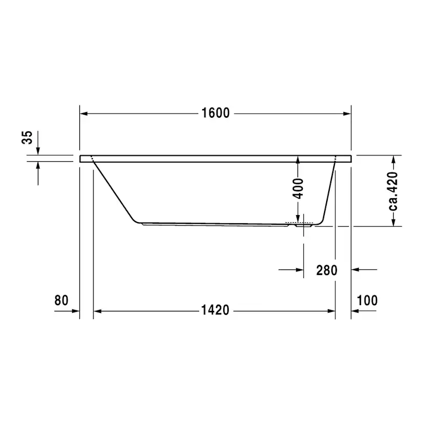 Badkar Duravit D-Code