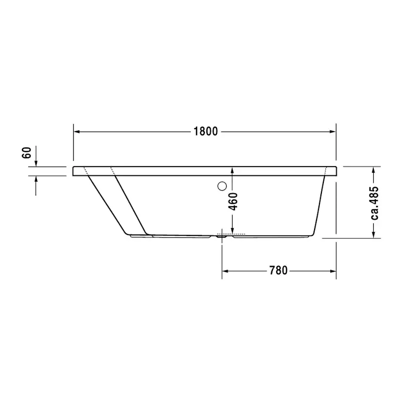 Badkar Duravit Paiova Inbyggnad