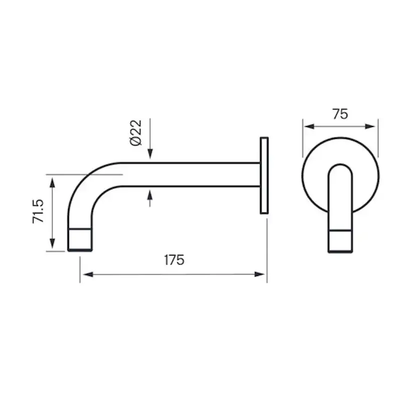 Badkarspip Tapwell BOX Pip 006