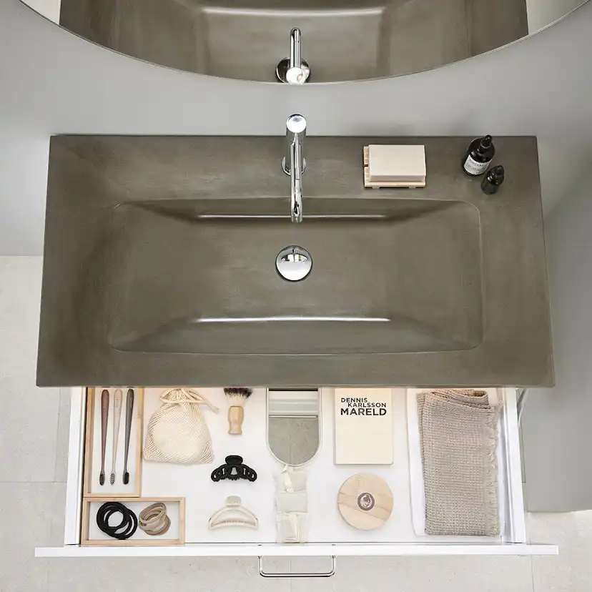 Tvättställsskåp Hafa Shape med Betong Tvättställ