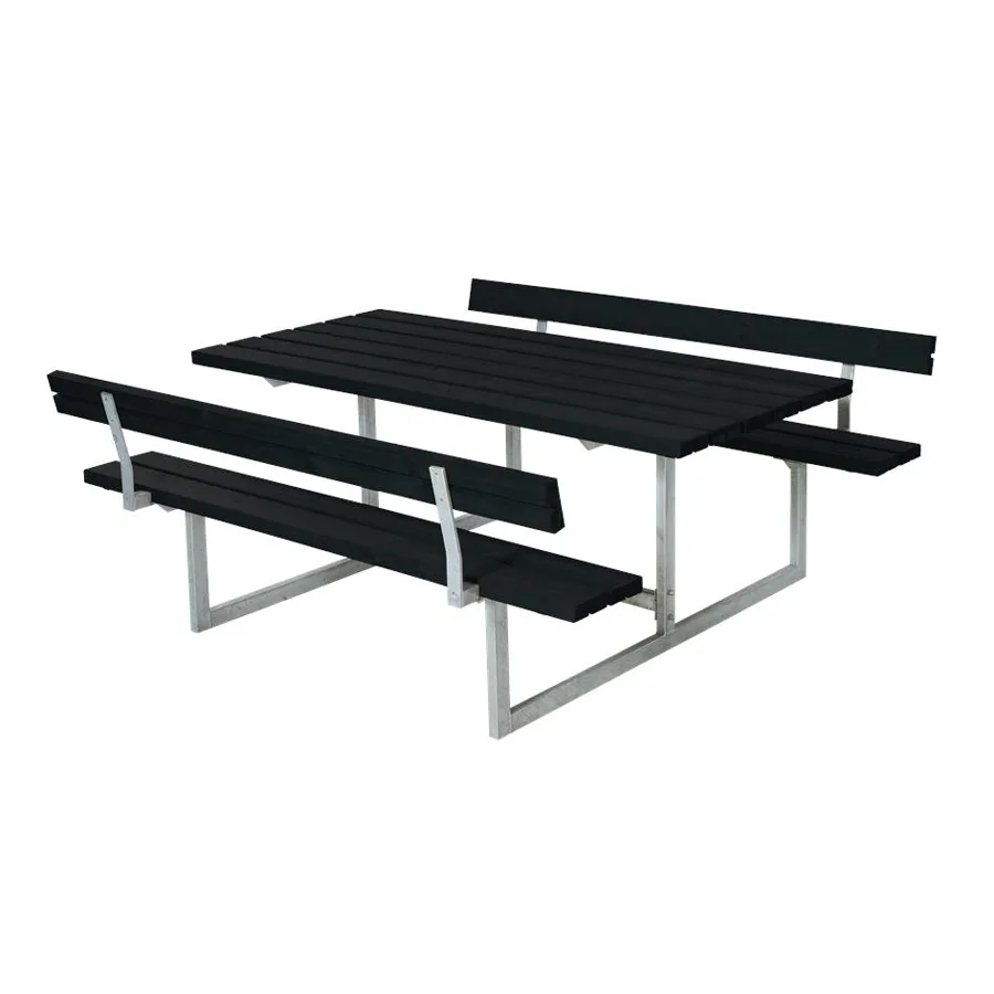 Picknickbord PLUS Basic Svart Utomhus