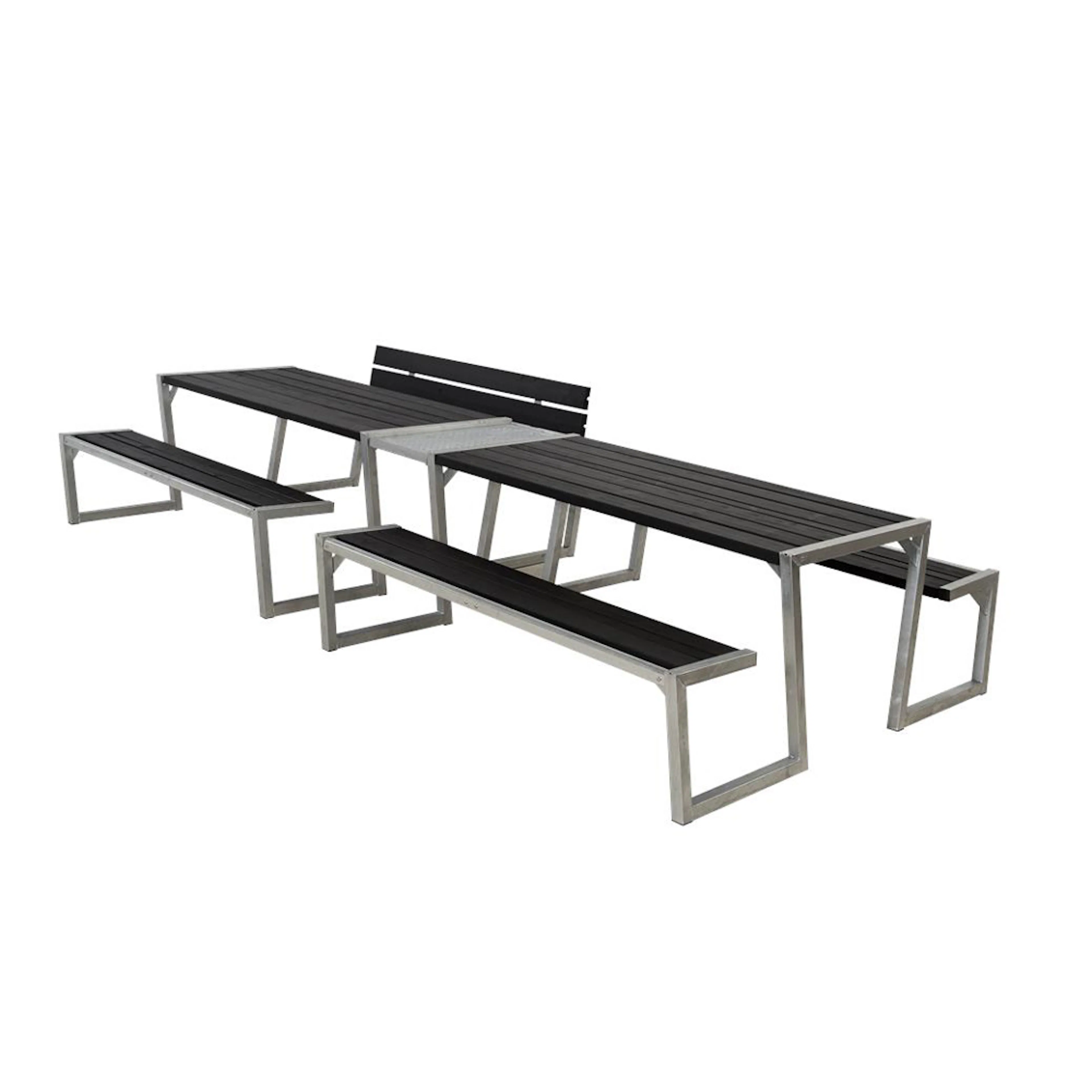 Picknickbord PLUS Zigma Svart Dubbel Utomhus