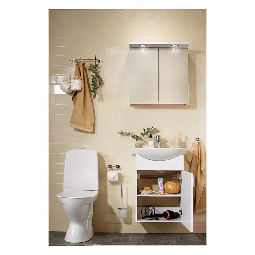 Tvättställsskåp Alterna Basic Aqua med Tvättställ