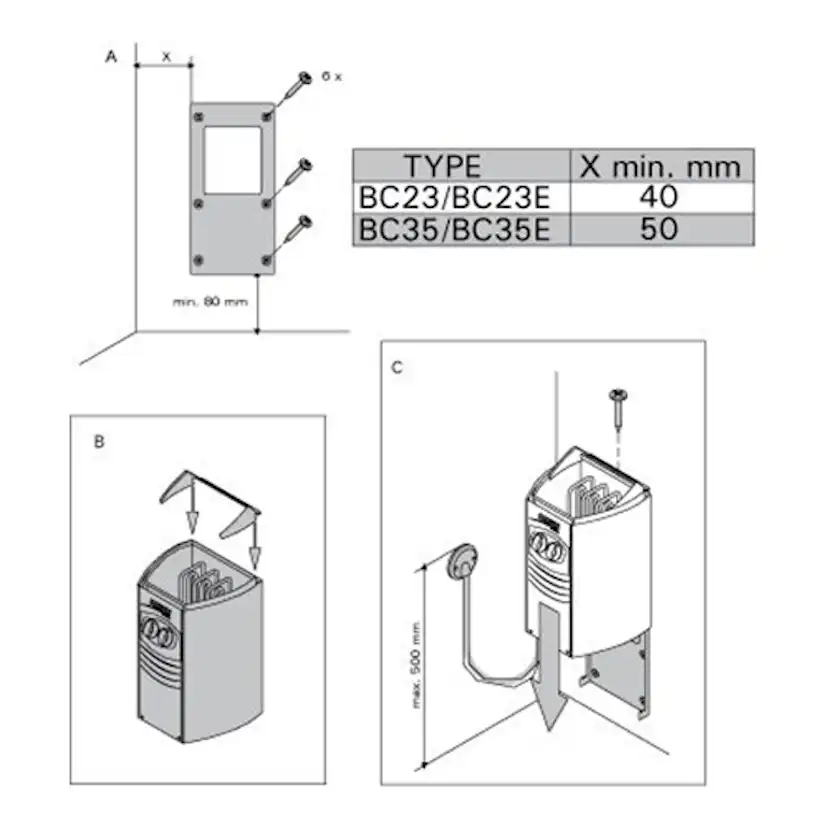 Bastuaggregat Harvia Vega BC23
