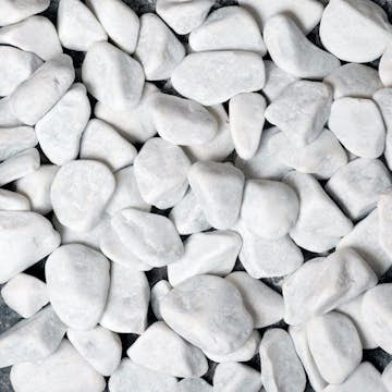 Dekorsten Magrab Krossprodukter Vit Pebbles 25-40 mm, 1000 kg Säck