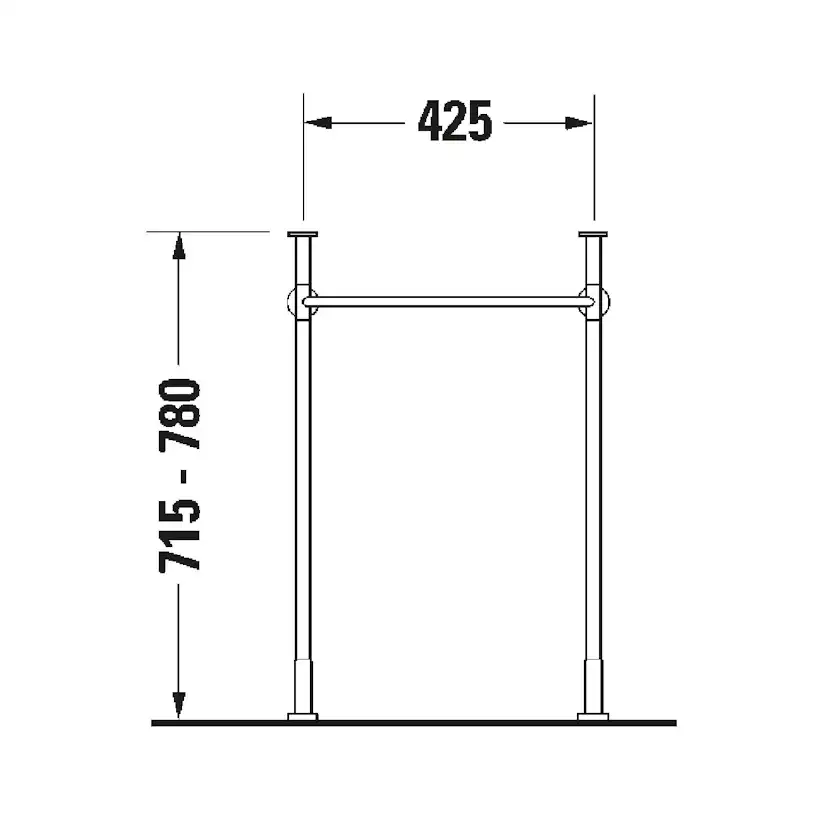 Benställning Duravit till Vero Air