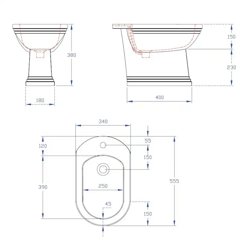 Bidé Imperial Astoria Deco