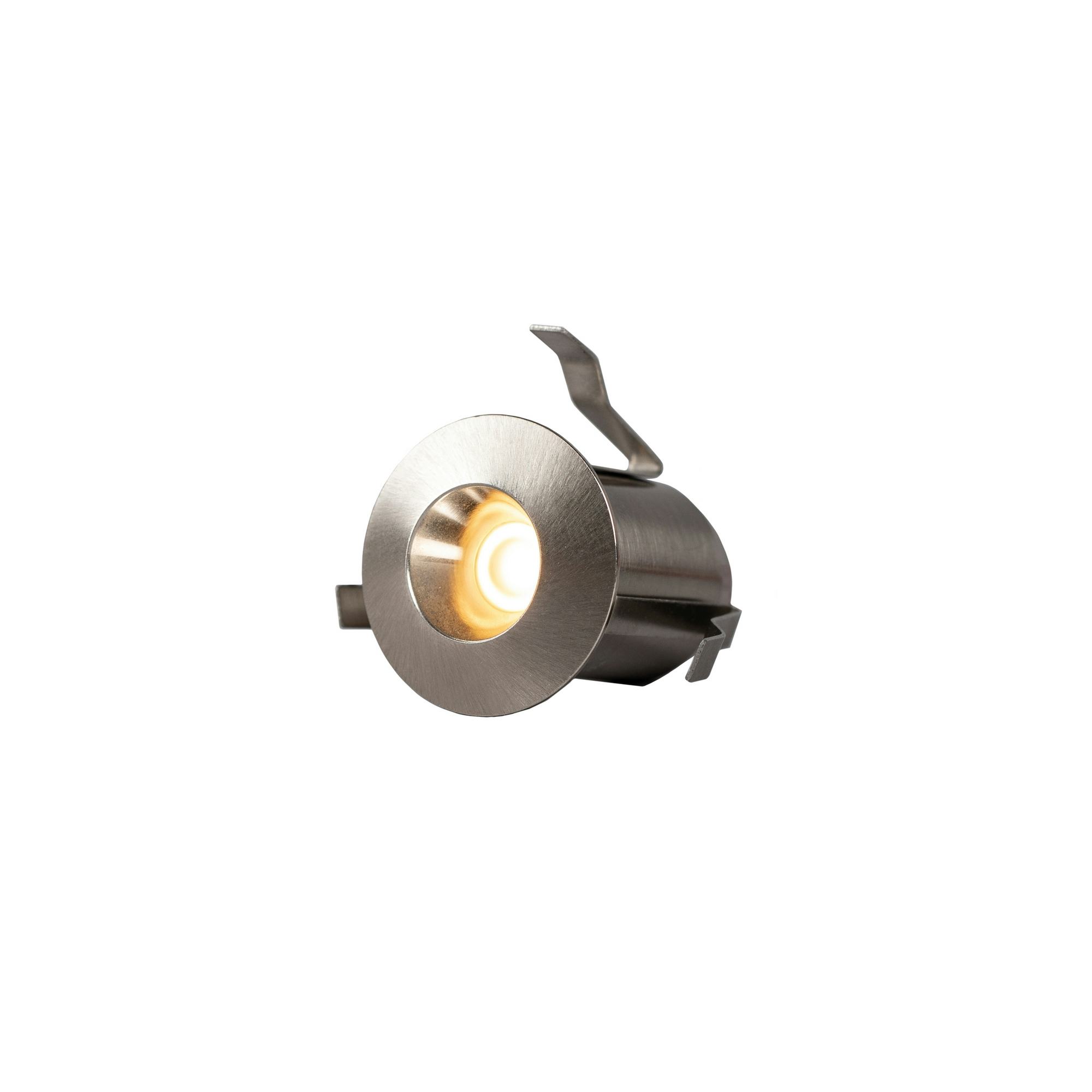 Minidownlight Hide-a-lite Heatspot G2 BS Dimbar LED Downlight Borstat Stål