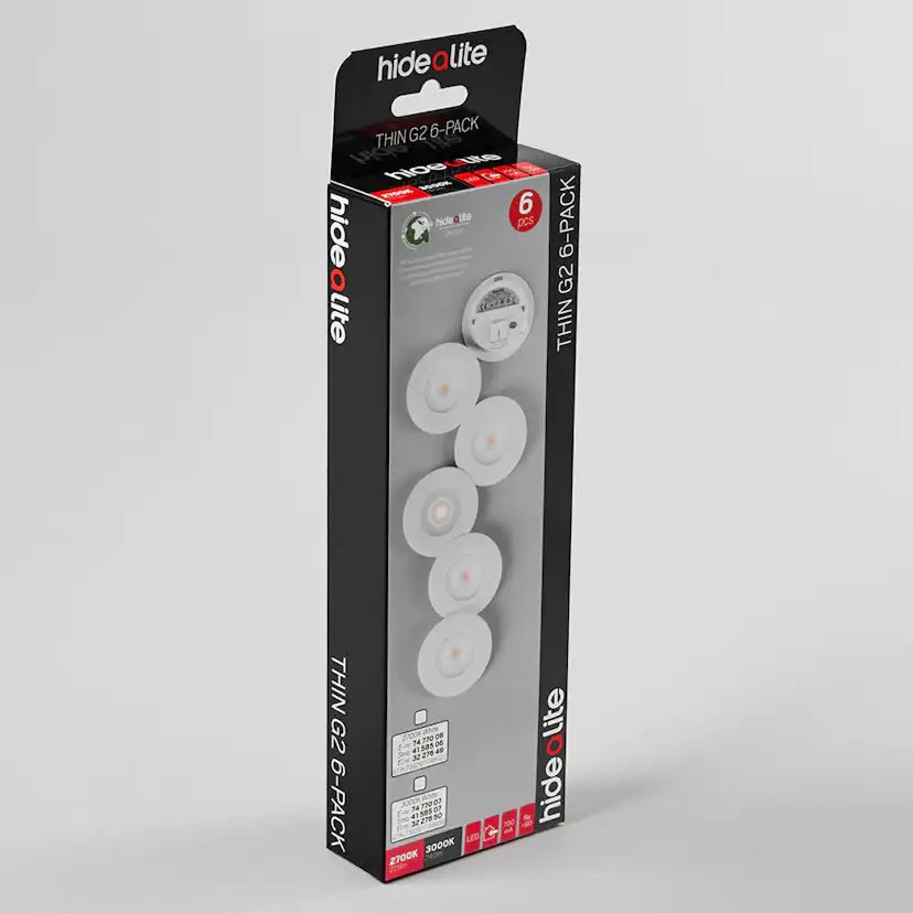 Downlight Hide-a-lite Thin G2 Thin G2 2700K 6-pack
