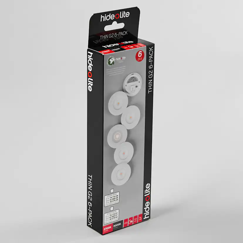 Downlight Hide-a-lite Thin G2 Thin G2 3000K 6-pack