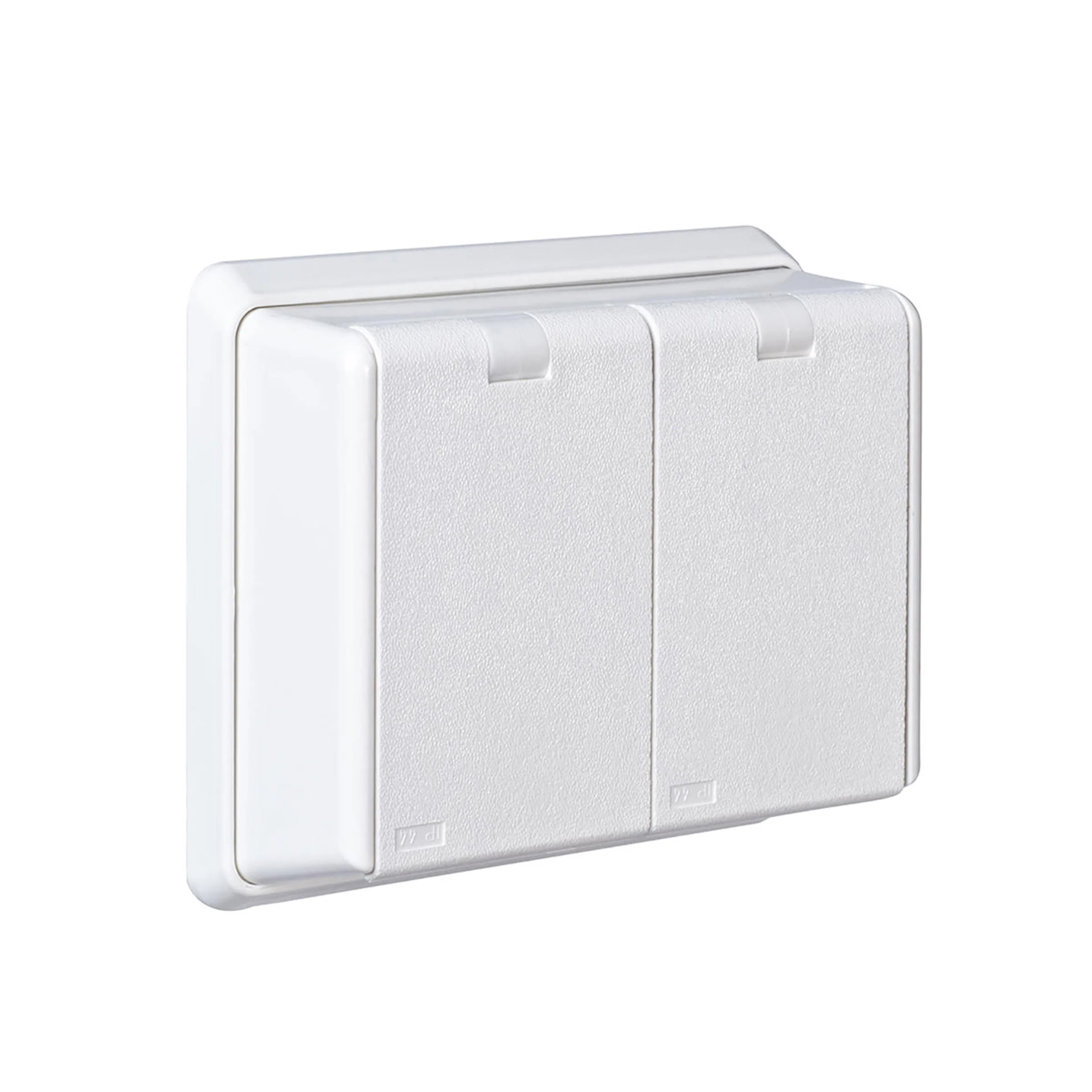 Vägguttag Elko 2-Vägs IP44 RS Renvit