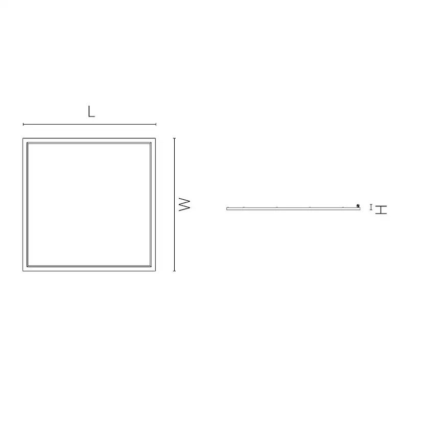 Interiörarmatur SG ARMATUREN Sense Surface 600X600 3000K