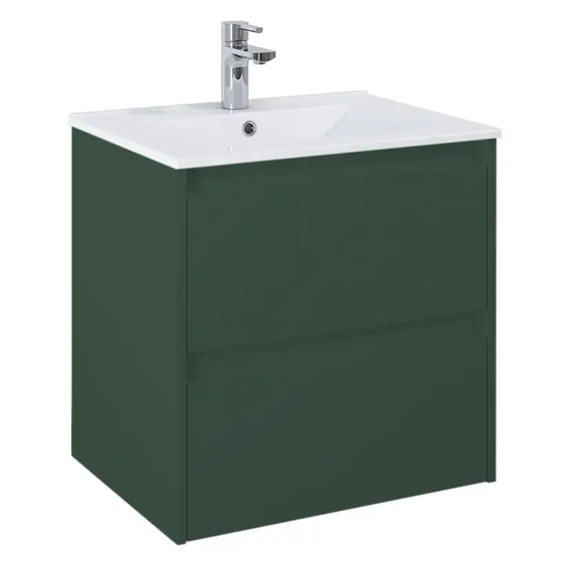 Tvättställsskåp Alterna Luxor med Materialkomposit Tvättställ