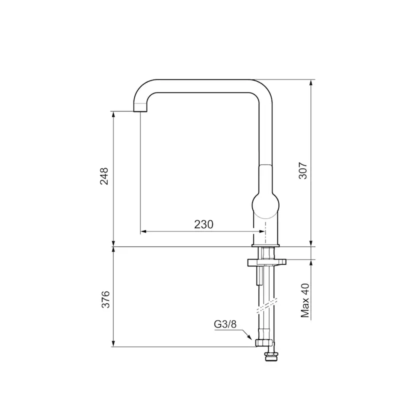 Köksblandare Mora LYNX Sharp