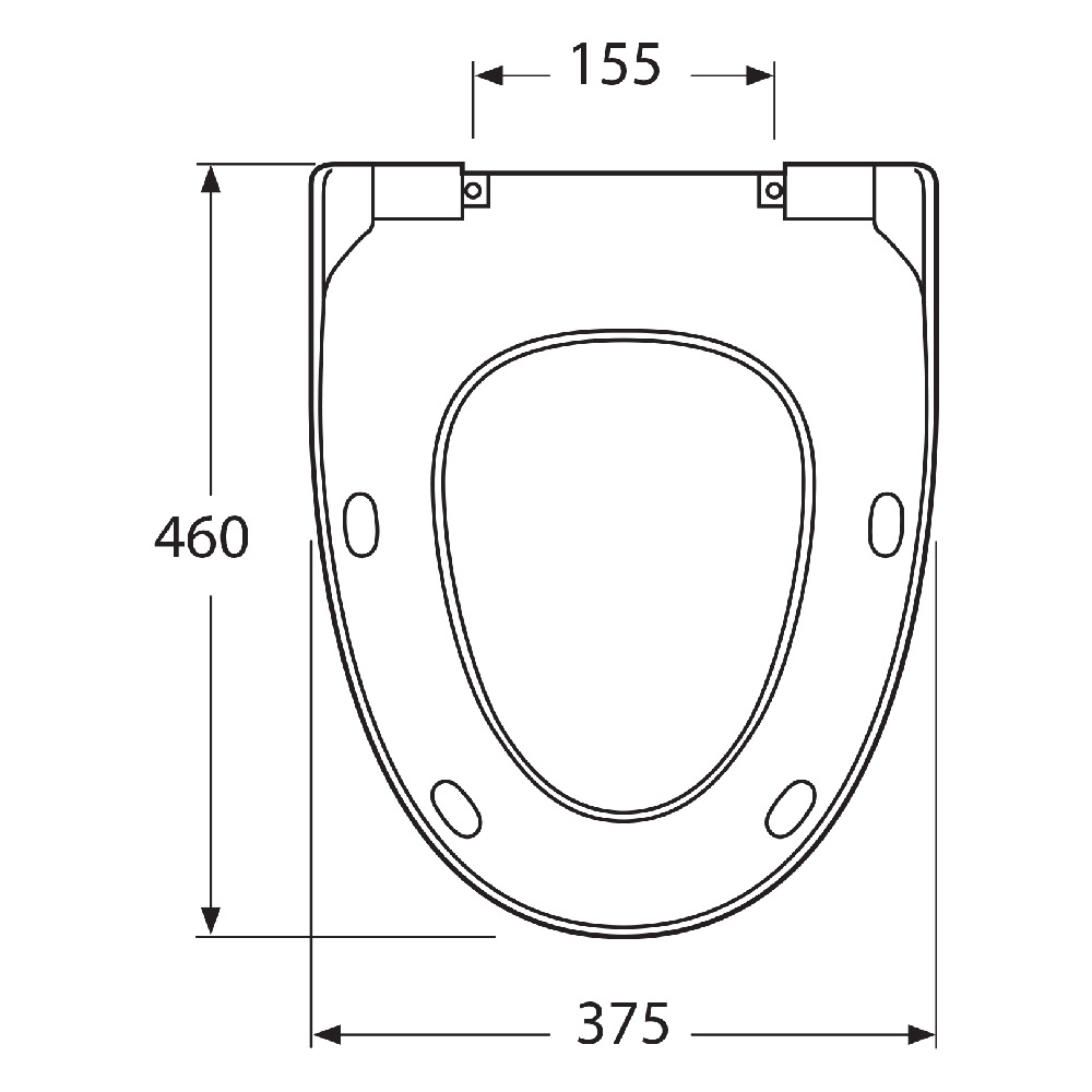 Toalettsits Gustavsberg Estetic 9M10 Mjukstängande Hårdsits