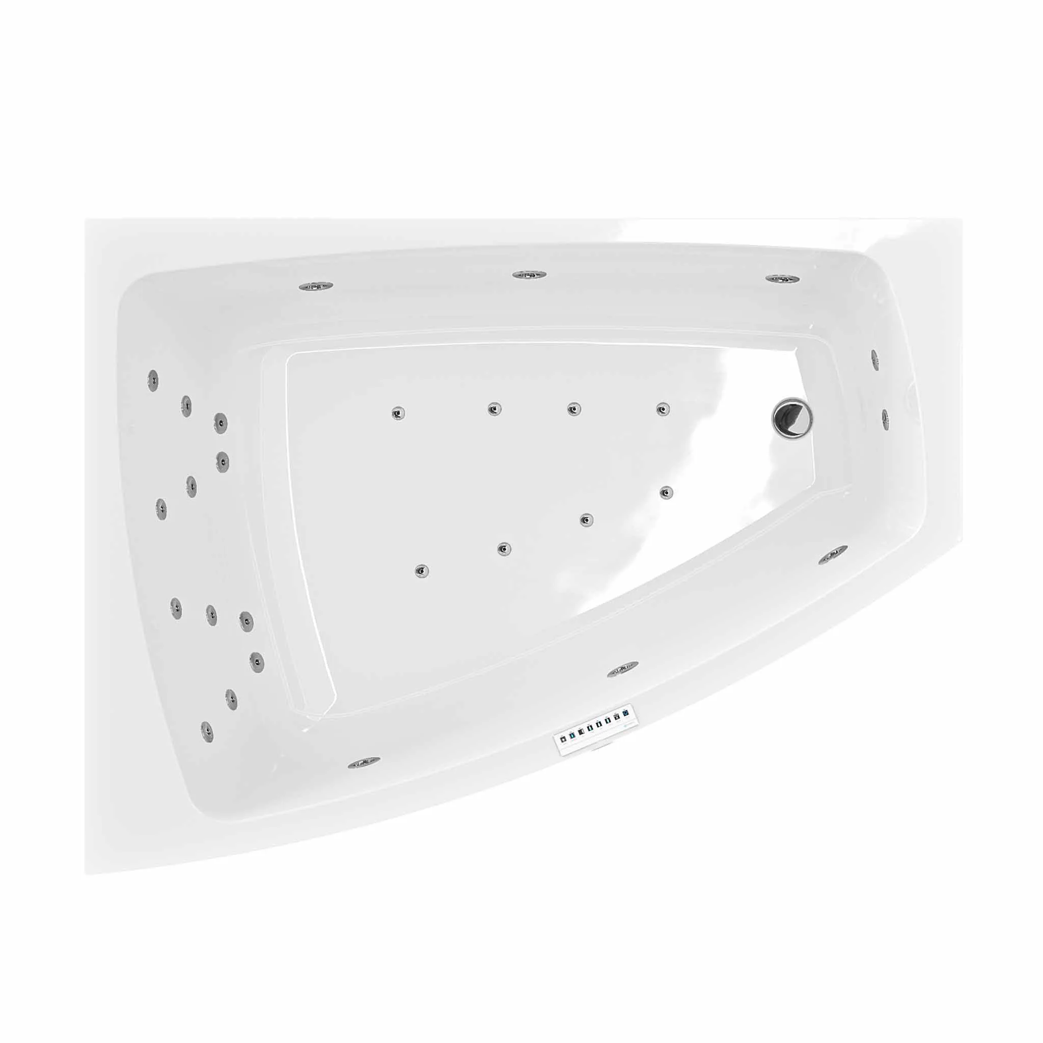 Massagesystem 2 Nordhem till Badkar Kungshamn + Led-belysning + Underhållsvärmare