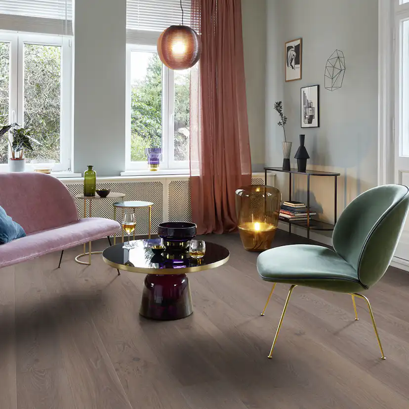 Parkettgolv Boen Ek India Grey Live Pure Ultra Matt lack 1-Stav