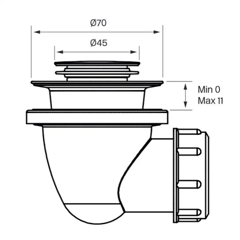 Bottenventil Tapwell 22200 Pop-up