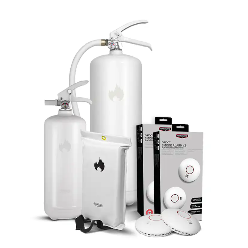 Brandskydd Housegard Lilla Villapaketet White Design