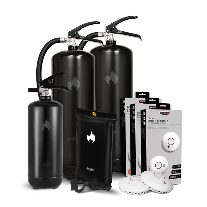 Brandskydd Housegard Stora Villapaketet Black Design