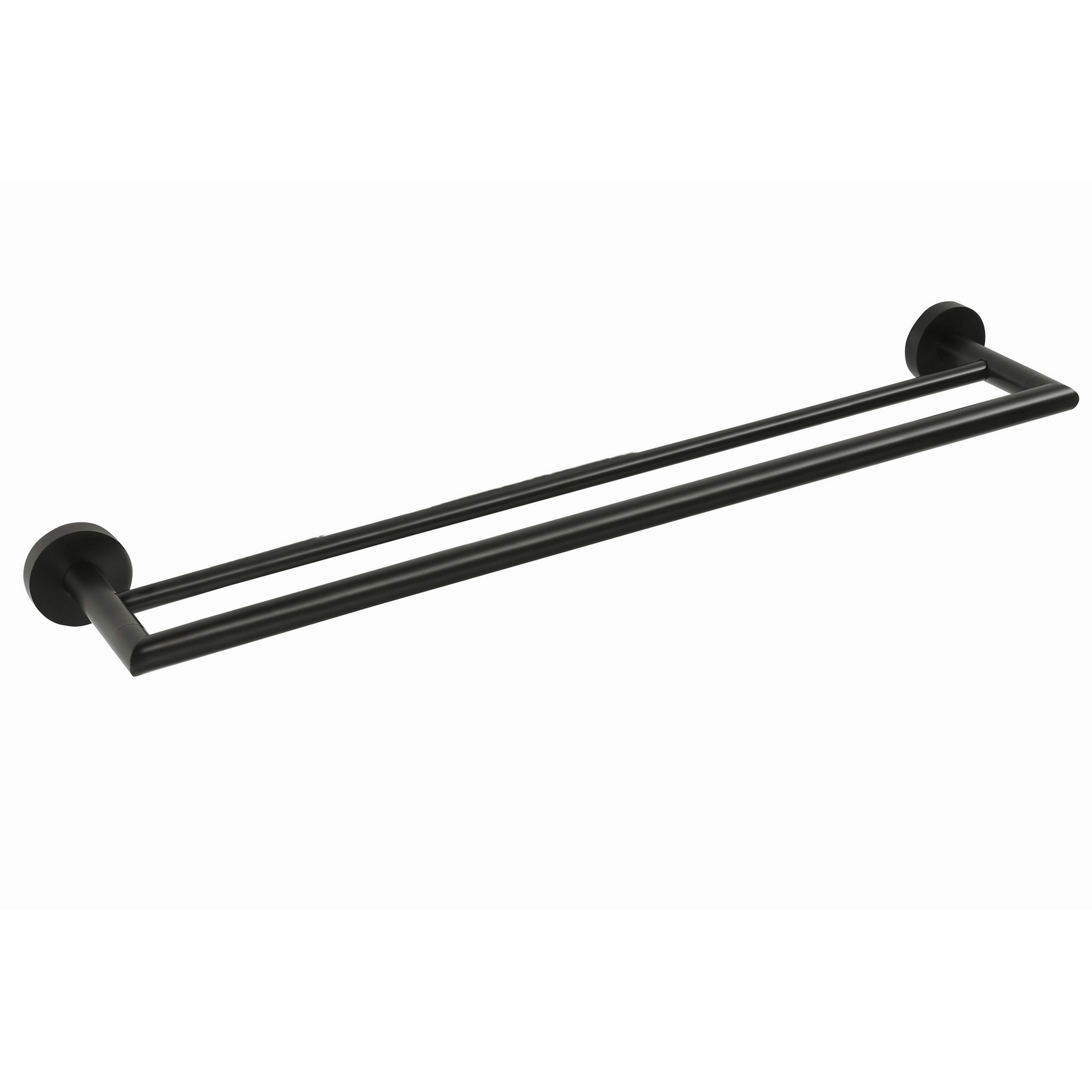 Handduksstång Duschbyggarna Black Dubbel