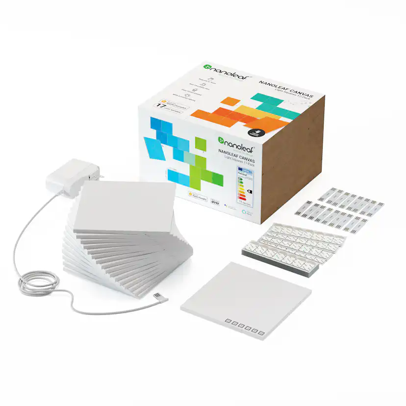 Belysningssystem Nanoleaf Canvas Startkit 17-pack